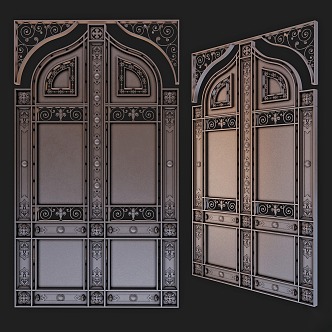 Cast Iron Gate 2 3d model