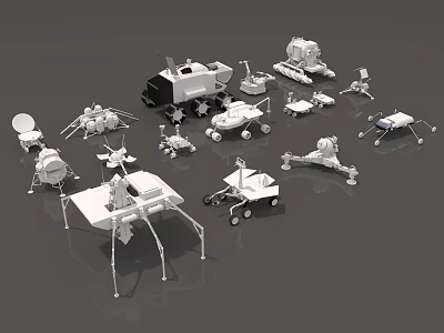 Collection Of Detailed Spacecraft Models Including Rovers Satellites And Probes 3d model