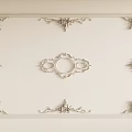 Elegant Classic Ceiling Ornamental Lines With Ornate Patterns And Circular Design 3d model
