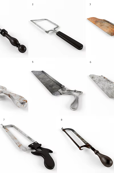 Various Metal Hardware Tools Different Types For Home Improvement And Professional Use 3d model