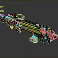 Futuristic Sniper Rifle With Black Silver Finish Tactical Scope And Advanced Mechanical Design Details
