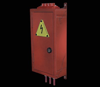 Electric box meter box electric meter 3d model