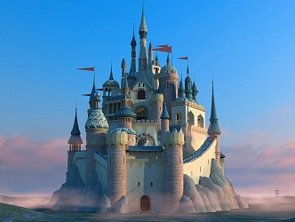 Disney Castle European Castle 3d model