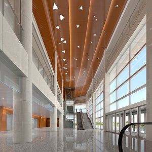 Modern Hall 3d model