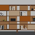 Modern Middle Ancient Bookcase Middle Ancient Style Bookcase Multi-layer Bookcase Open Bookcase Decorative Cabinet 3d model