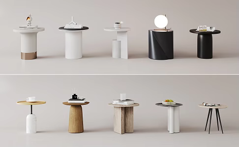 Several combinations of sides and corners 3d model