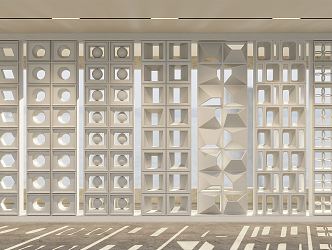 Cement component partition 3d model