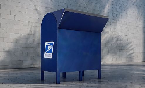 Modern mailbox 3d model