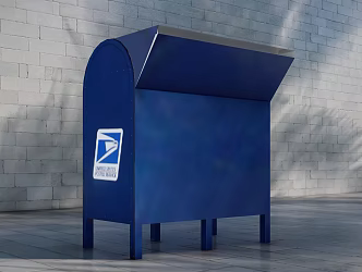 Modern mailbox 3d model