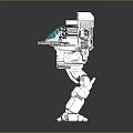 Robot Assistant Small Robot Butler Robot Butler Figure Game Figure 3d model