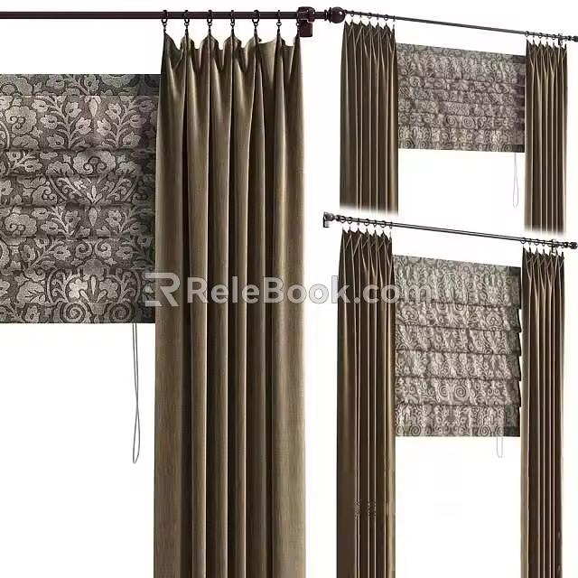 Curtains 3d model