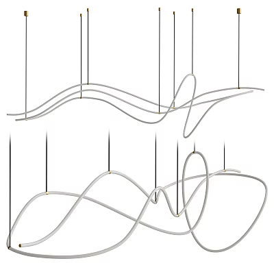 Modern chandelier creative chandelier 3d model