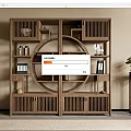 New Chinese-style Antique Display Cabinet 3d model