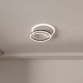 Modern Minimalist Ceiling Lights With Sleek Circular Ring Design For Home Lighting 3d model