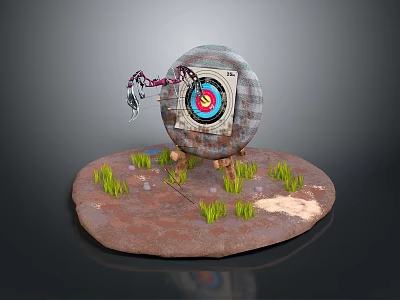 Crossbow Mechanical Crossbow Shift Bow and Arrow Shoot Far Equipment Weapons High-tech Crossbow 3d model