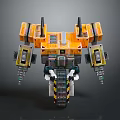 Industrial Robot Single Wheel Robot Double Wheel Robot Assistant Small Robot 3d model