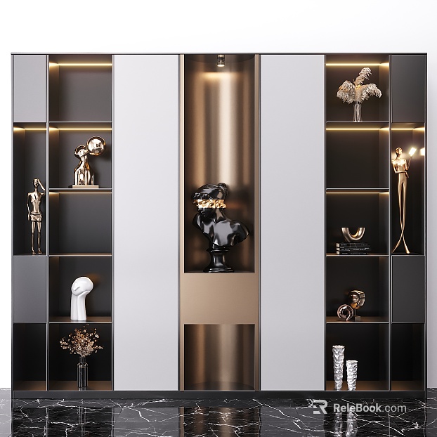 Light Luxury Decorative Cabinet Cabinet Decoration texture