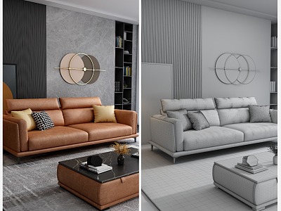 modern double sofa model