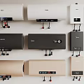 Various Wall Mounted Electric Water Heaters As Kitchen Appliances With Different Colors And Styles