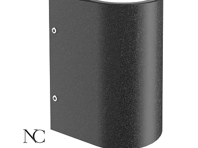 Black Outdoor Light With Durable Weatherproof Exterior And Mounting Design 3d model