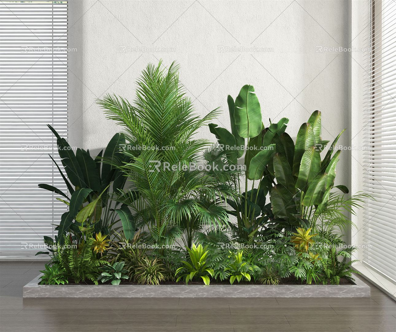 Modern Plant Plant Heap 3d model