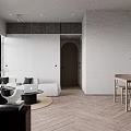 Modern Bedroom Interior Design With White Wardrobe Bed Wall Art And Neutral Tones
