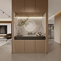 Modern Living Room Interior With TV Wall And Cozy Furniture