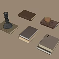 French Books 3d model