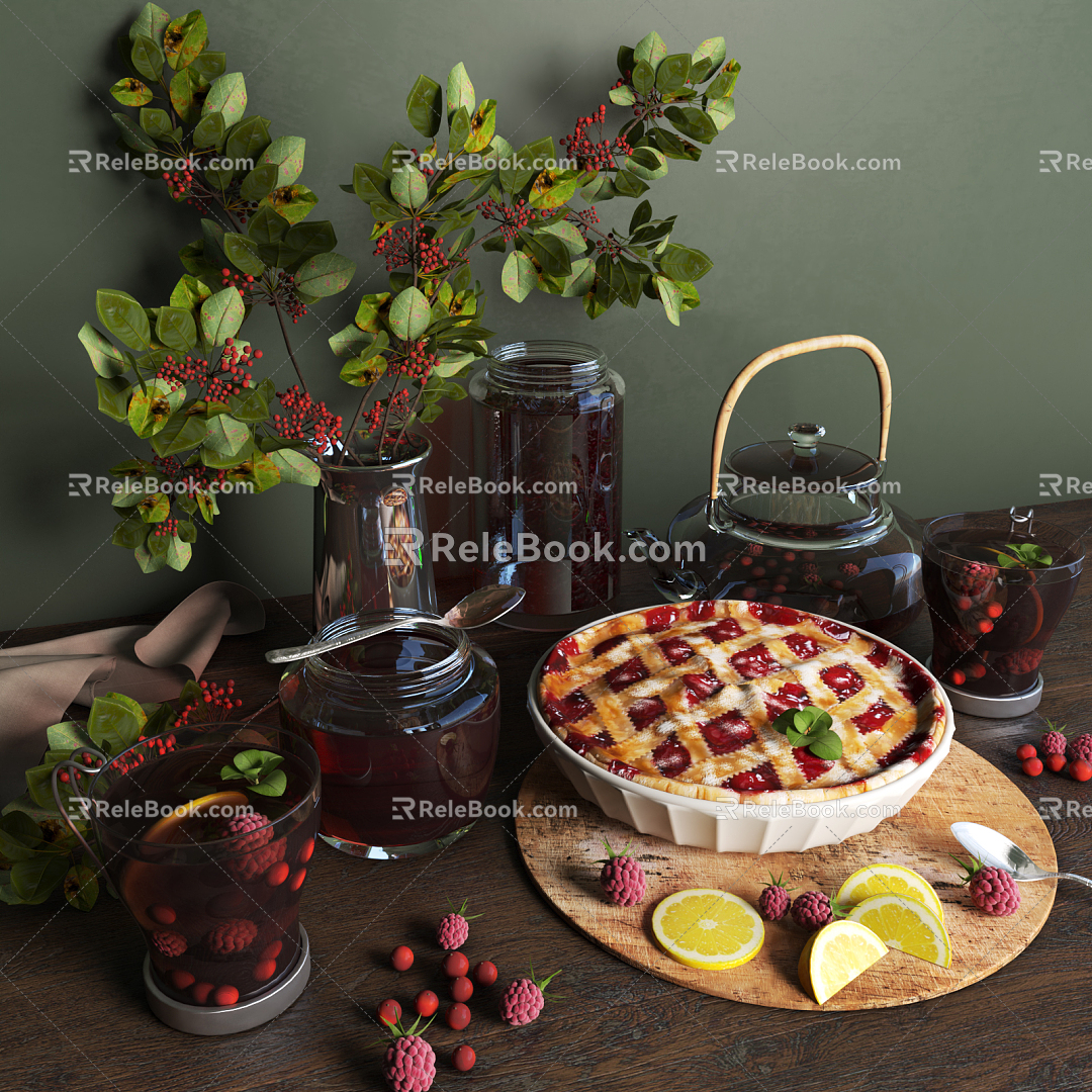 Modern Food Decoration Ornaments 3d model