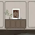 Modern Sideboard Decorative Cabinet 3d model