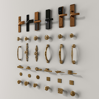 Modern Door Handle 3d model