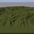 Aerial Planning of Green Hills Undulating Terrain with Grass Covered Natural Landscape