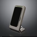 Sleek Modern Wireless Charging Stand With Tilting Panel And Green Light