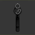 Modern Black Shotgun with Tactical Design Grip and Barrel on Dark Reflective Surface