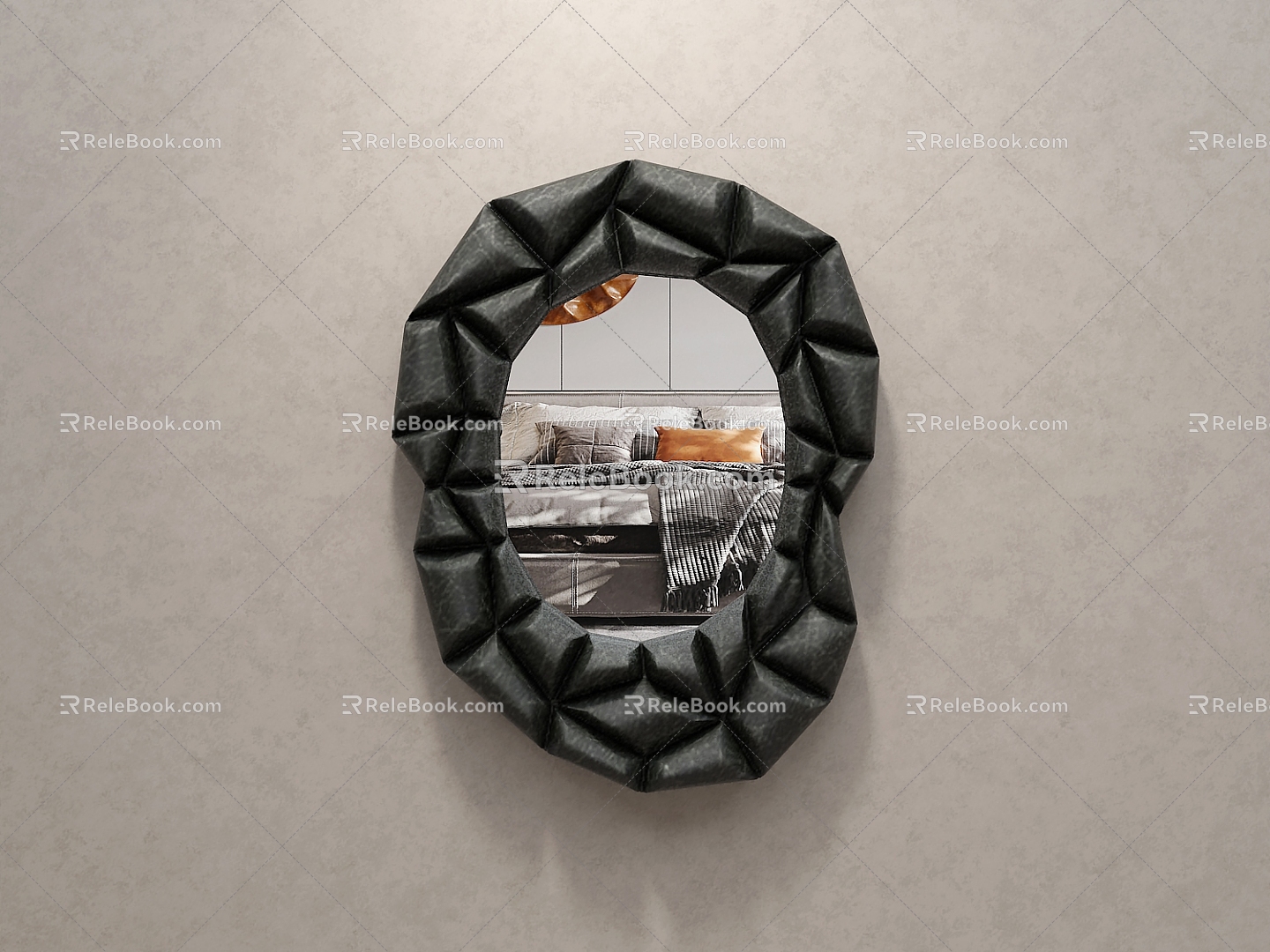 Mirror Bathroom Mirror Hanging Mirror Special-shaped Decorative Mirror Bedroom Makeup Mirror Dressing Mirror Wall Decoration Frame model