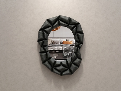 Mirror Bathroom Mirror Hanging Mirror Special-shaped Decorative Mirror Bedroom Makeup Mirror Dressing Mirror Wall Decoration Frame model