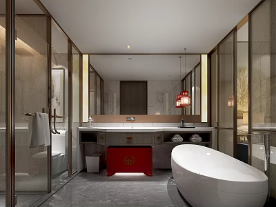 New Chinese Toilet Hotel Toilet 3d model