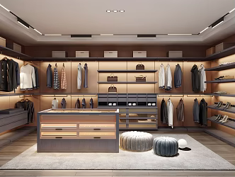 Modern Cloakroom 3d model