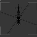 Military Combat Helicopter With Modern Angular Design Rotor Blades Landing Gear And Missile Attachments