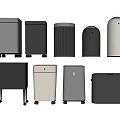 Modern Household Trash Cans with Wheels Various Designs and Neutral Colors
