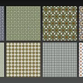 Ornamental Spherical Components With Various Geometric Patterns And Colorful Designs