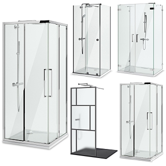 Modern Shower Room Glass Shower Room Shower Room Shower Room Glass Partition Shower 3d model