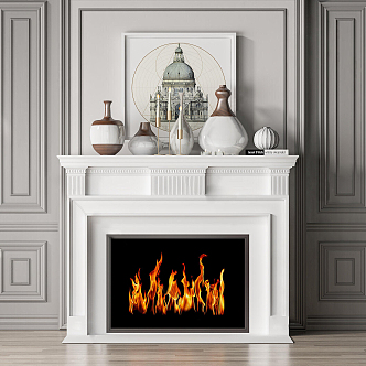 Jane's Fireplace 3d model