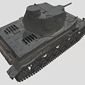 Vintage Military Tank With Detailed Tracks Turret And Gun Barrel Design
