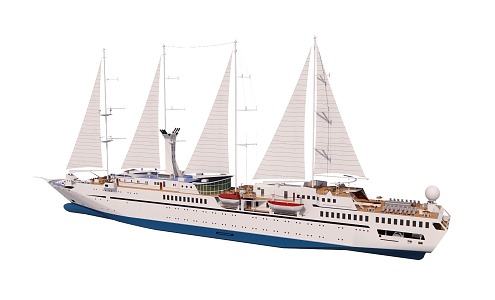 Cruise ship 3d model