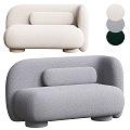 Modern double sofa 3d model