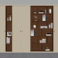 Middle Style Bookcase 3d model