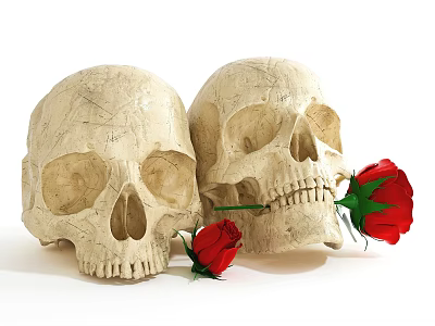 Medical Anatomical Human Skull Models With Detailed Structure For Education 3d model