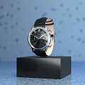 Modern Watch Fashion Genuine Leather Men's Watch Watch 3d model