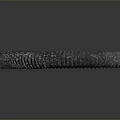 Metallic Curved Corrugated Hose With Shiny Surface And Flexible Structure